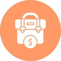 Dollar Briefcase Vector Icon