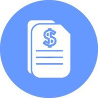 Dollar Document Vector Icon