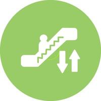 icono de vector de escalera mecánica