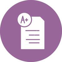 Graded Paper Vector Icon