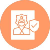 Cinema Security Guard Vector Icon