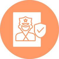 Cinema Security Guard Vector Icon