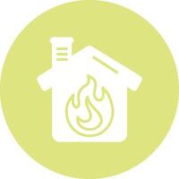 Housefire Vector Icon