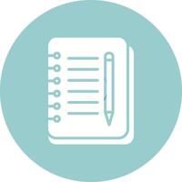 Notebook And Pen Vector Icon