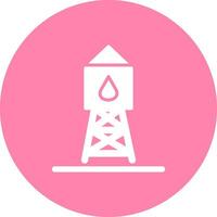 icono de vector de torre de agua