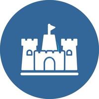 icono de vector de castillo de arena