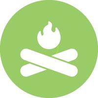 Camp Fire Vector Icon