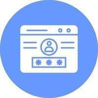 Web login Vector Icon