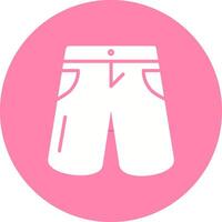 icono de vector de pantalones cortos