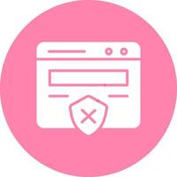 Unprotected Website Vector Icon