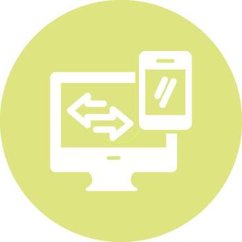 Data Synchronization Vector Icon