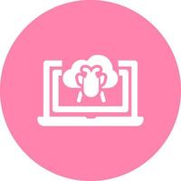 Bug Cloud Vector Icon