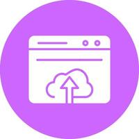 Upload Web Vector Icon