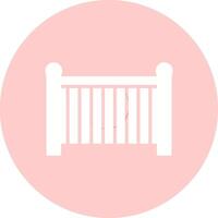 Baby Cot Vector Icon