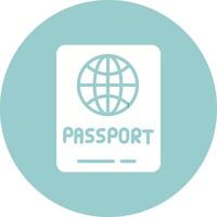 icono de vector de pasaporte