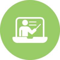 Online Lesson Vector Icon