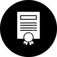 icono de vector de certificado