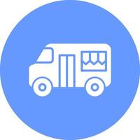 Fast Food Truck Vector Icon