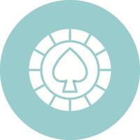 Spade Chip Vector Icon