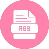 icono de vector de rss