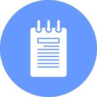 Notepad Vector Icon