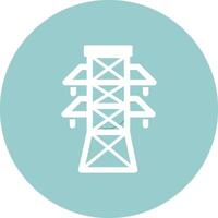 icono de vector de torre de electricidad