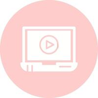 Video Screening Vector Icon