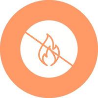 Danger of Flame Vector Icon