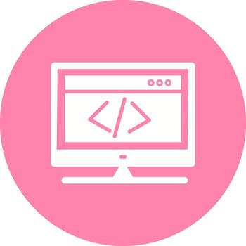icono de vector de codificación html
