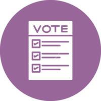 Ballot Paper Vector Icon