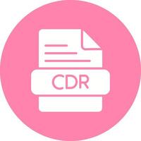 icono de vector de cdr