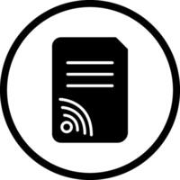 Wifi Documents Vector Icon