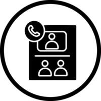 Conference Call Vector Icon