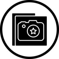 estrella fotografía vector icono