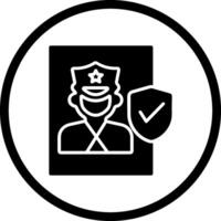 Cinema Security Guard Vector Icon