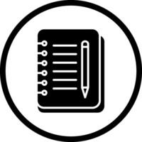 Notebook And Pen Vector Icon