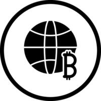 icono de vector de marcador de posición de bitcoin