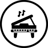 icono de vector de piano