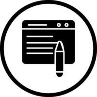 Webpage Edit Vector Icon