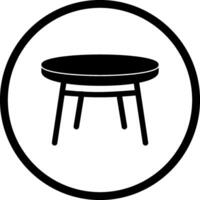 icono de vector de mesa pequeña