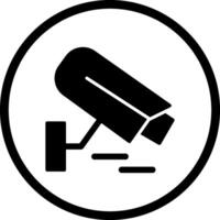 icono de vector de cámara de seguridad