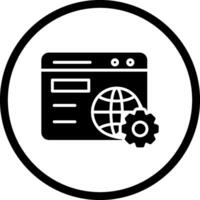 Browser Setting Vector Icon