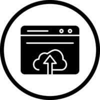 Upload Web Vector Icon