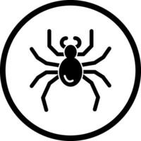icono de vector de araña