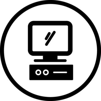 Computer Vector Icon