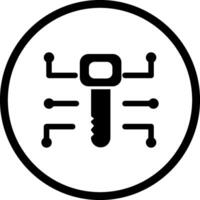 Electronic Key Vector Icon