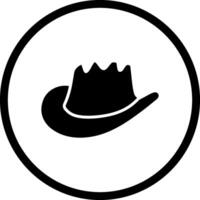 icono de vector de sombrero de vaquero