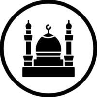 icono de vector de mezquita