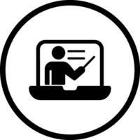 Online Lesson Vector Icon