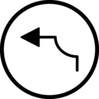 Arrow Pointing Left Vector Icon
